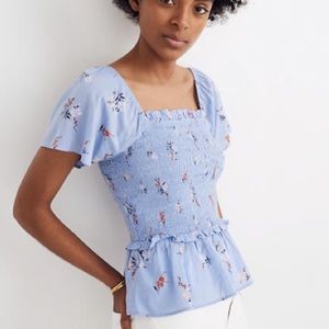 NWT | Madewell Emerine Smock Detail Top
